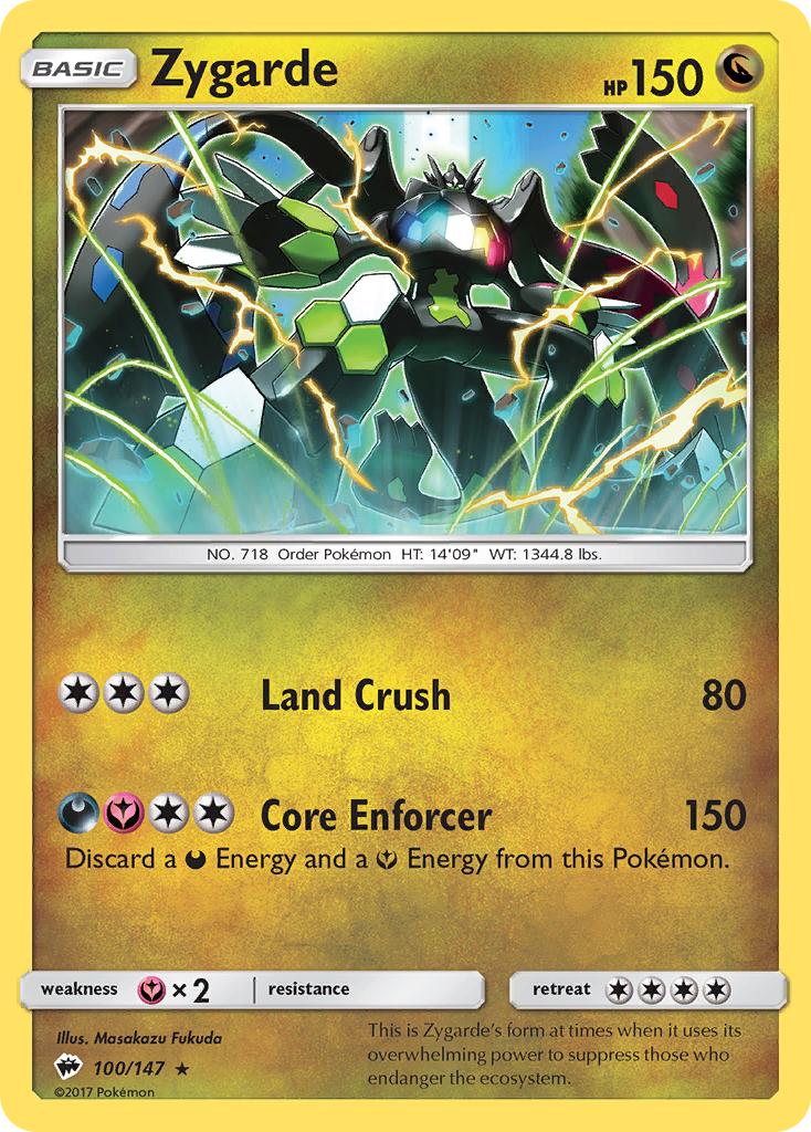 Zygarde (100/147) [Sun & Moon: Burning Shadows] | Tables and Towers