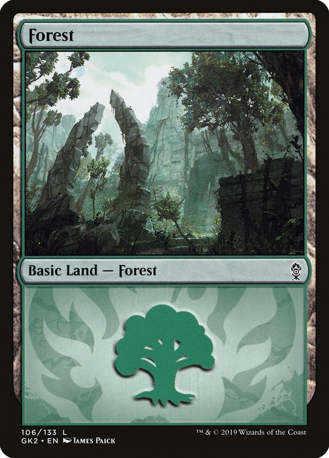 Forest (106) [Ravnica Allegiance Guild Kit] | Tables and Towers