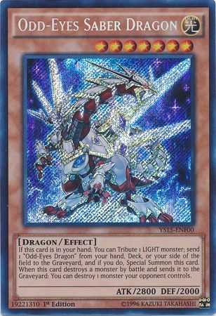 Odd-Eyes Saber Dragon [YS15-ENF00] Secret Rare | Tables and Towers