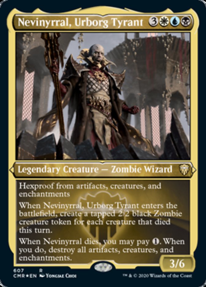 Nevinyrral, Urborg Tyrant (Etched) [Commander Legends] | Tables and Towers