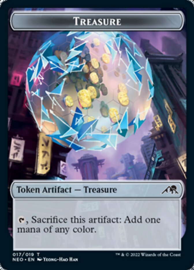 Treasure Token [Kamigawa: Neon Dynasty Tokens] | Tables and Towers