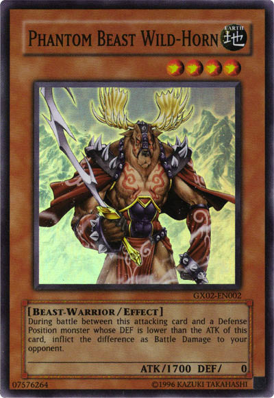 Phantom Beast Wild-Horn [GX02-EN002] Super Rare | Tables and Towers