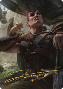 Minsc & Boo, Timeless Heroes Art Card (38) (Gold-Stamped Signature) [Commander Legends: Battle for Baldur's Gate Art Series] | Tables and Towers