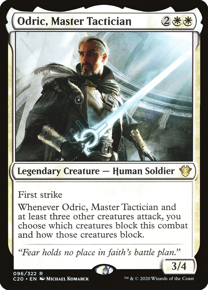 Odric, Master Tactician [Commander 2020] | Tables and Towers