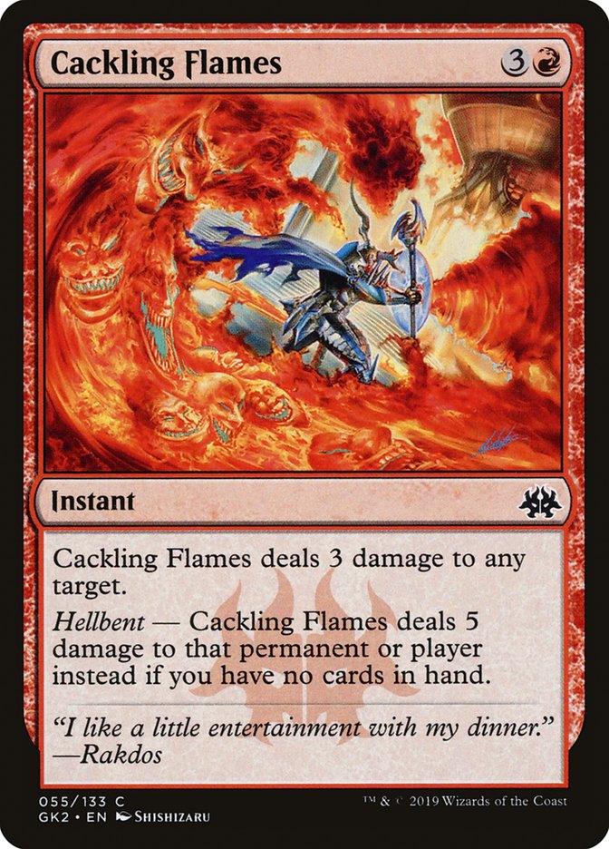 Cackling Flames [Ravnica Allegiance Guild Kit] | Tables and Towers