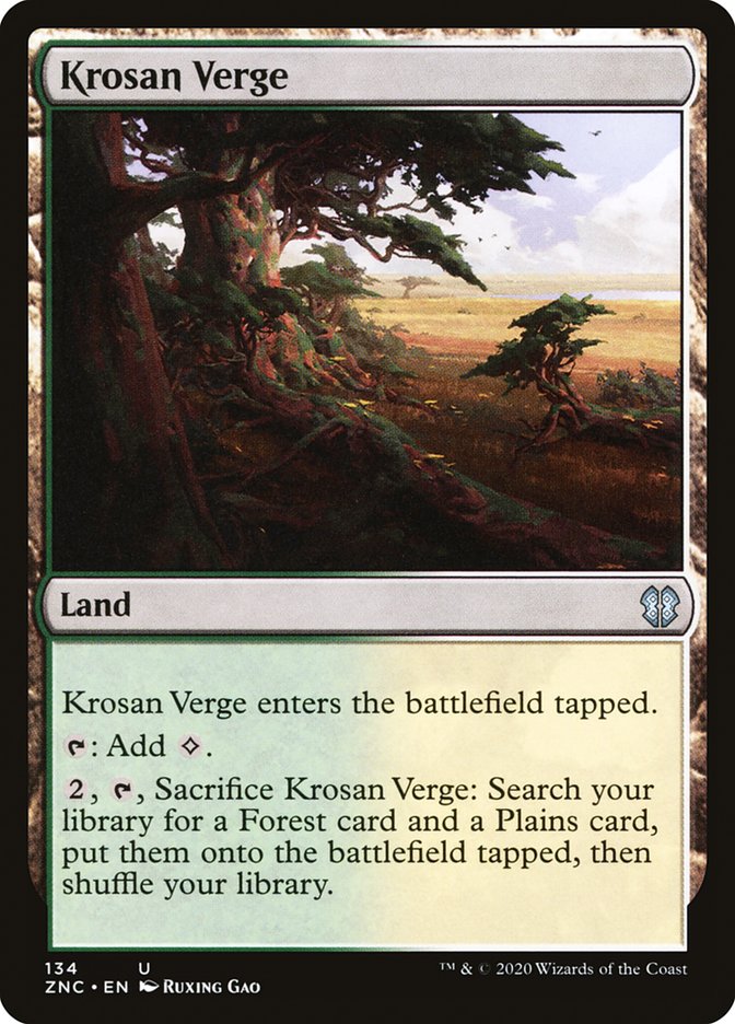 Krosan Verge [Zendikar Rising Commander] | Tables and Towers