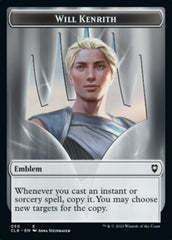 Will Kenrith Emblem // Copy Double-Sided Token [Commander Legends: Battle for Baldur's Gate Tokens] | Tables and Towers