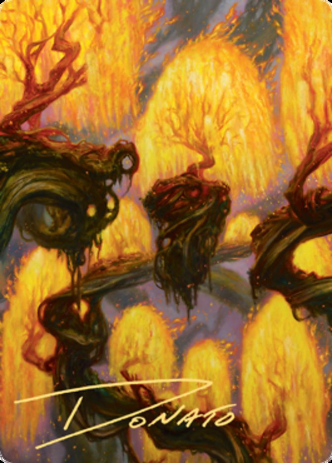 Grove of the Burnwillows Art Card (Gold-Stamped Signature) [Zendikar Rising Art Series] | Tables and Towers