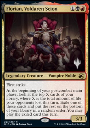 Florian, Voldaren Scion (Promo Pack) [Innistrad: Midnight Hunt Promos] | Tables and Towers