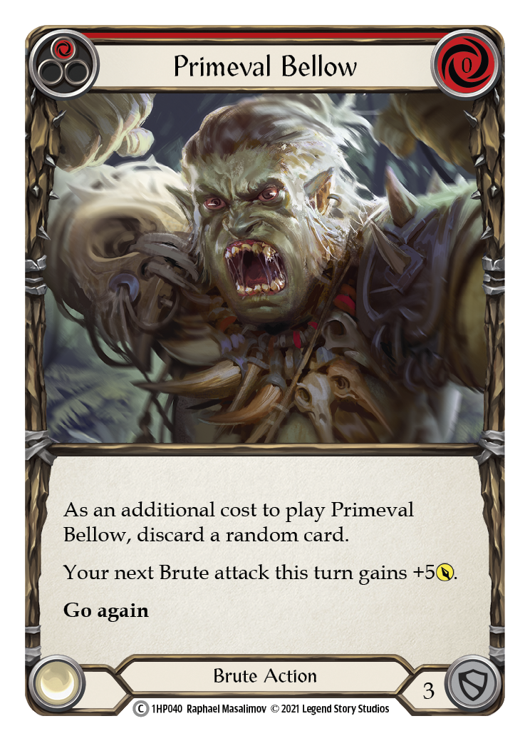 Primeval Bellow (Red) [1HP040] (History Pack 1) | Tables and Towers