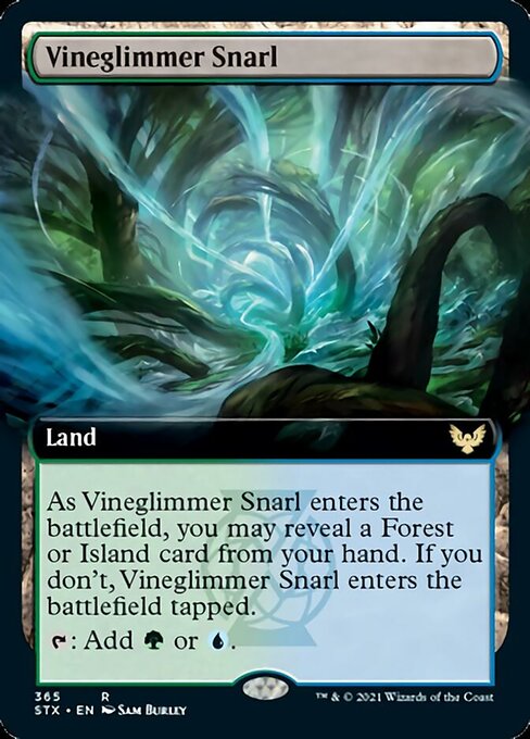 Vineglimmer Snarl (Extended Art) [Strixhaven: School of Mages] | Tables and Towers