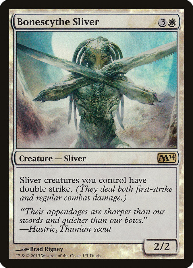 Bonescythe Sliver (Duels of the Planeswalkers Promos) [Duels of the Planeswalkers Promos 2013] | Tables and Towers