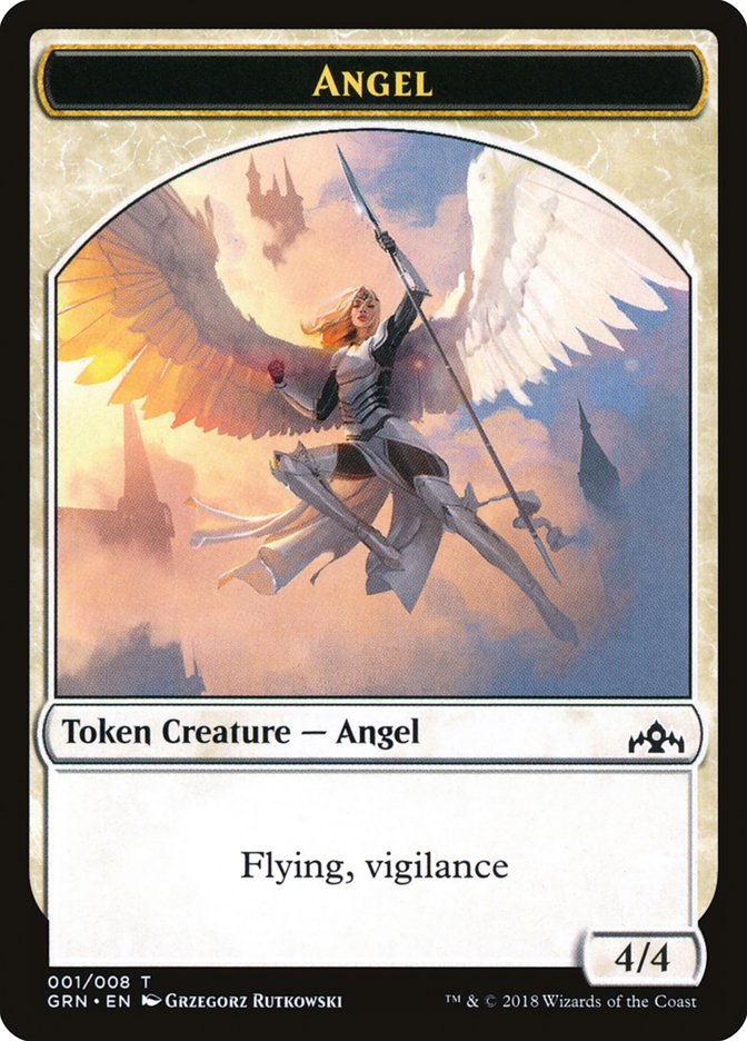 Angel Token [Guilds of Ravnica Tokens] | Tables and Towers