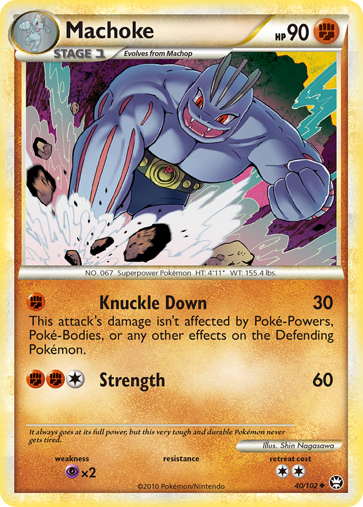 Machoke (40/102) [HeartGold & SoulSilver: Triumphant] | Tables and Towers