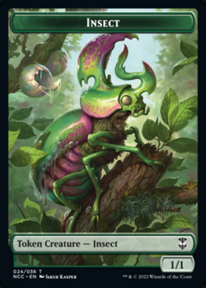 Ogre // Insect Double-Sided Token [Streets of New Capenna Commander Tokens] | Tables and Towers