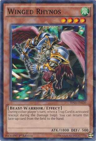 Winged Rhynos [BP03-EN030] Shatterfoil Rare | Tables and Towers