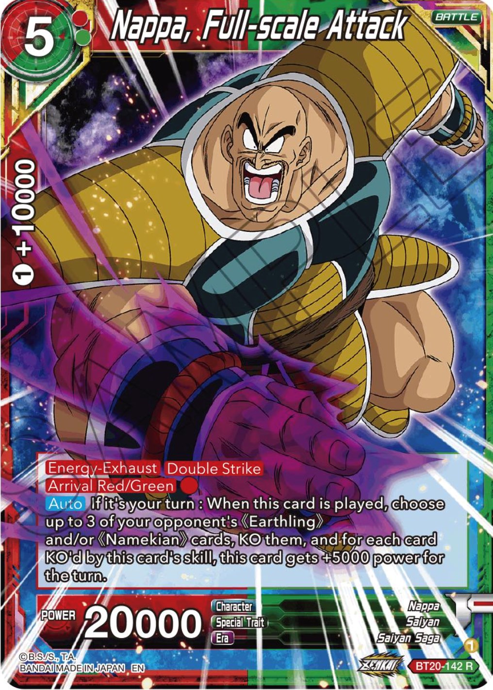 Nappa, Full-scale Attack (BT20-142) [Power Absorbed] | Tables and Towers