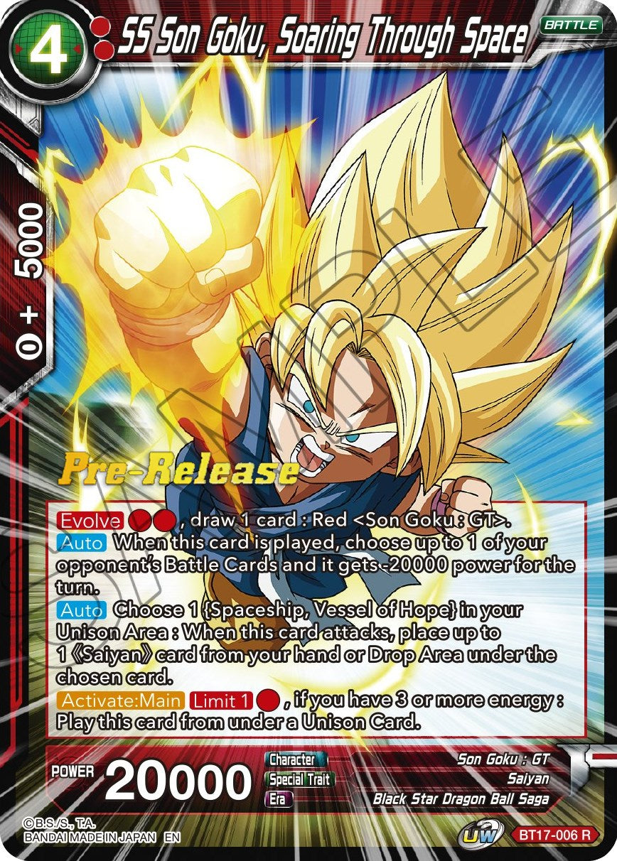 SS Son Goku, Soaring Through Space (BT17-006) [Ultimate Squad Prerelease Promos] | Tables and Towers