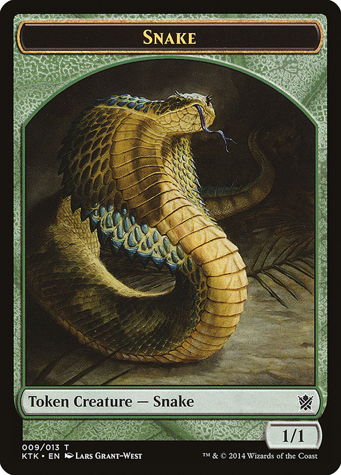 Snake Token [Khans of Tarkir Tokens] | Tables and Towers