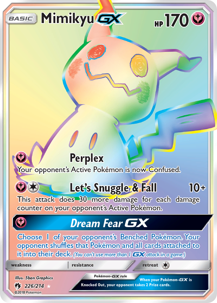 Mimikyu GX (226/214) [Sun & Moon: Lost Thunder] | Tables and Towers