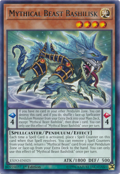 Mythical Beast Bashilisk [EXFO-EN025] Rare | Tables and Towers