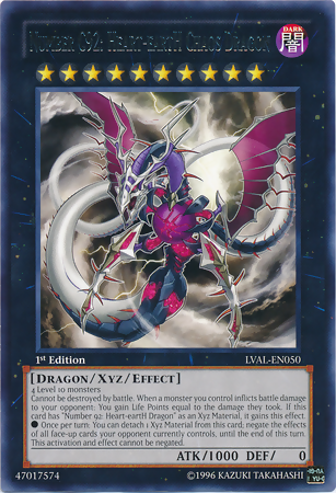 Number C92: Heart-eartH Chaos Dragon [LVAL-EN050] Rare | Tables and Towers