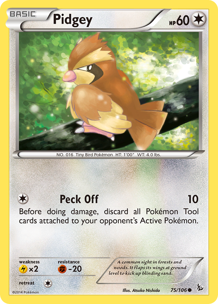 Pidgey (75/106) [XY: Flashfire] | Tables and Towers