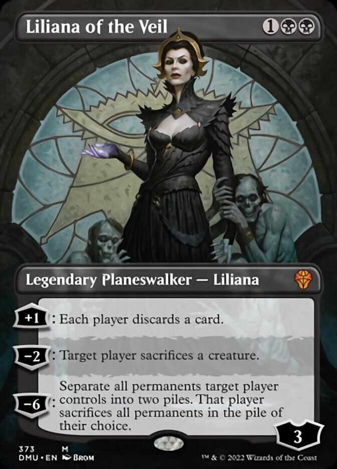 Liliana of the Veil (Borderless) [Dominaria United] | Tables and Towers