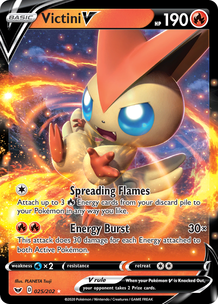 Victini V (025/202) [Sword & Shield: Base Set] | Tables and Towers