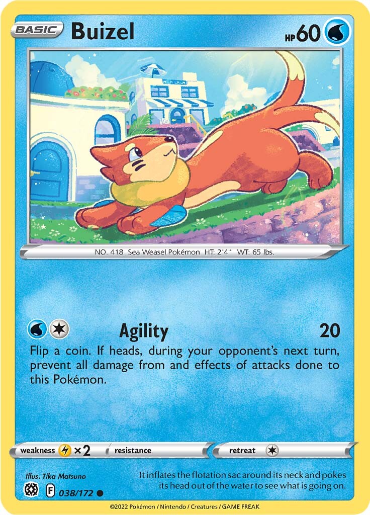 Buizel (038/172) [Sword & Shield: Brilliant Stars] | Tables and Towers