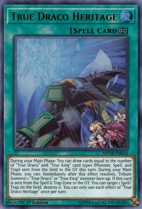 True Draco Heritage [MP18-EN016] Ultra Rare | Tables and Towers