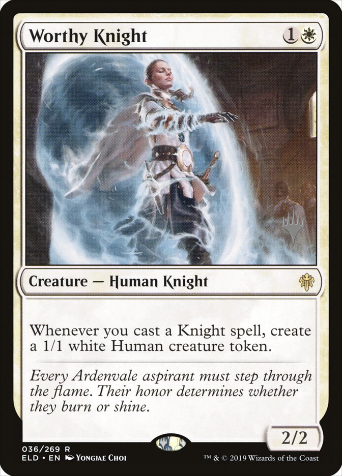 Worthy Knight (Promo Pack) [Throne of Eldraine Promos] | Tables and Towers