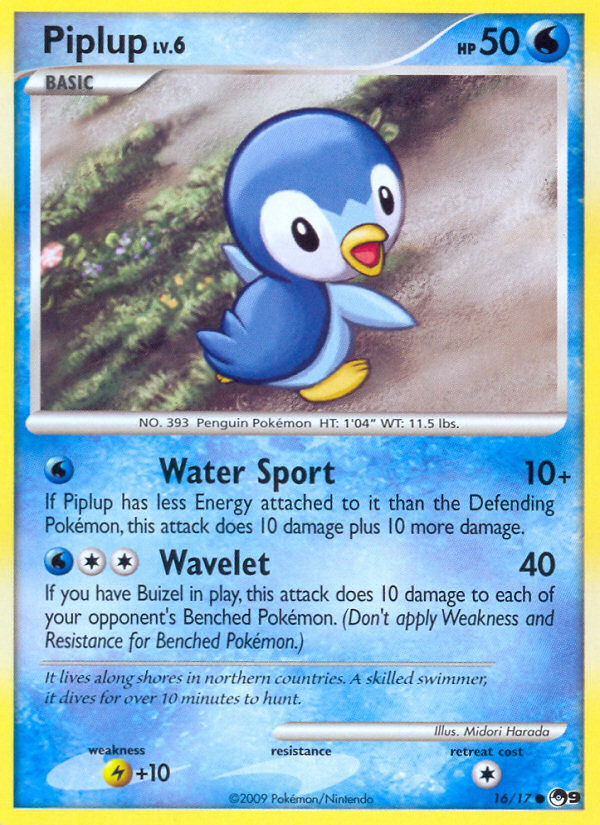 Piplup (16/17) [POP Series 9] | Tables and Towers