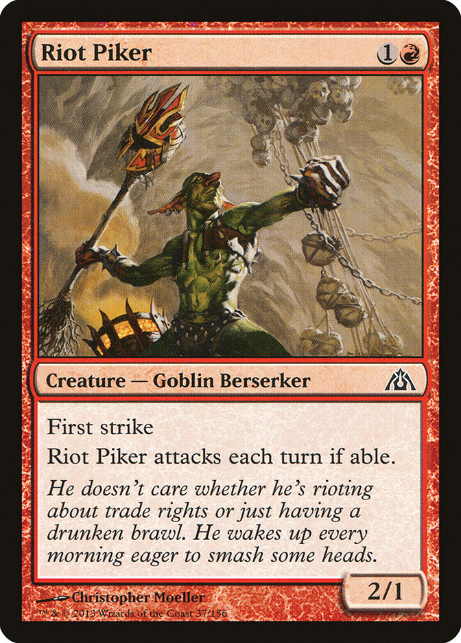 Riot Piker [Dragon's Maze] | Tables and Towers