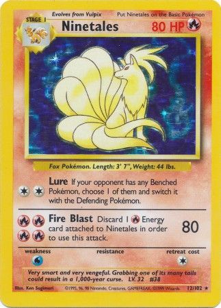 Ninetales (12/102) [Base Set Unlimited] | Tables and Towers