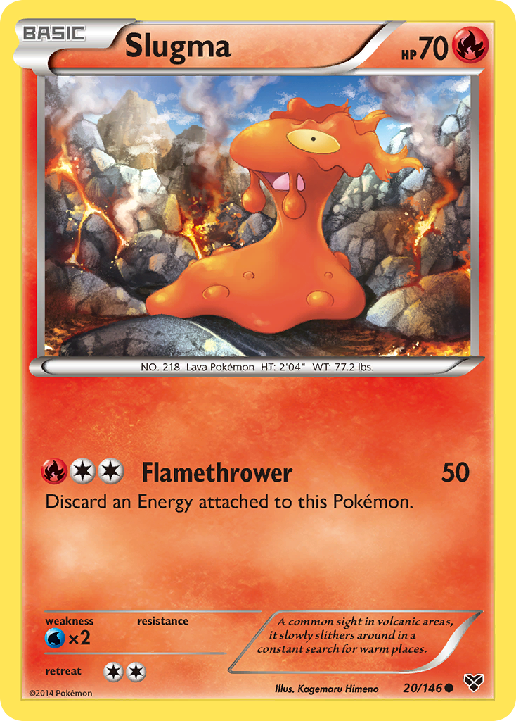 Slugma (20/146) [XY: Base Set] | Tables and Towers