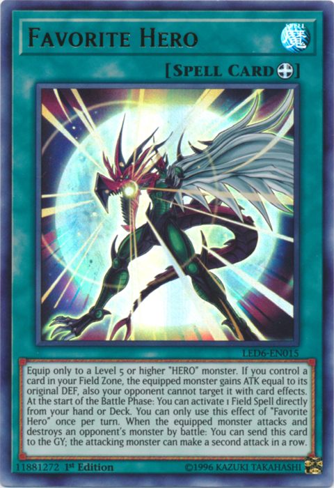 Favorite Hero [LED6-EN015] Ultra Rare | Tables and Towers