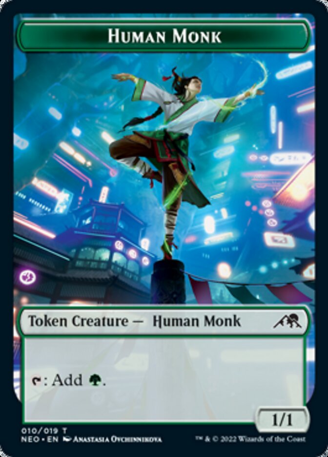 Human Monk Token [Kamigawa: Neon Dynasty Tokens] | Tables and Towers