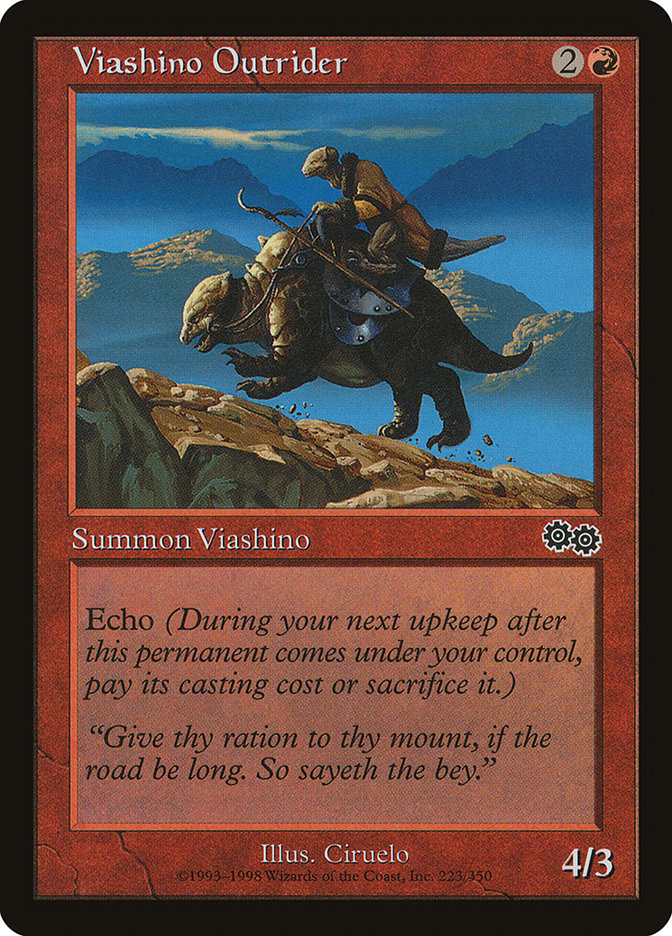 Viashino Outrider [Urza's Saga] | Tables and Towers