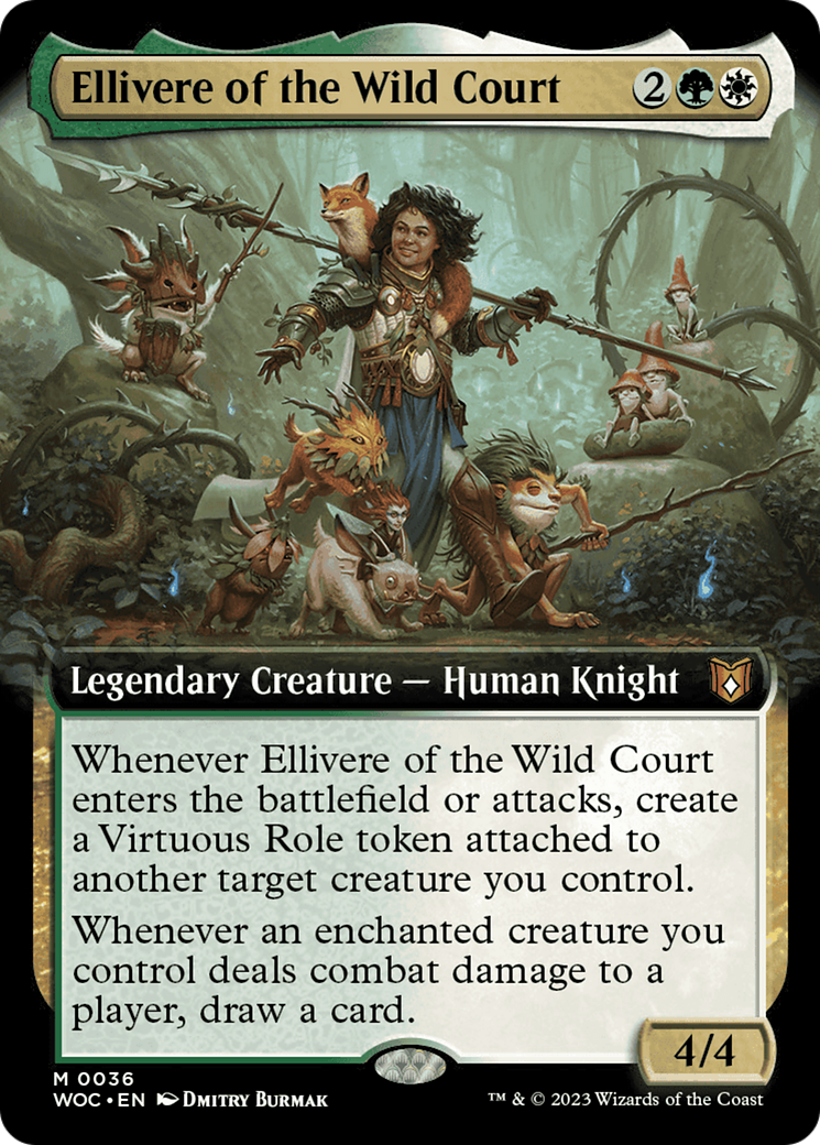 Ellivere of the Wild Court (Extended Art) [Wilds of Eldraine Commander] | Tables and Towers