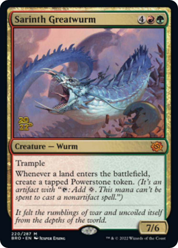 Sarinth Greatwurm [The Brothers' War Prerelease Promos] | Tables and Towers