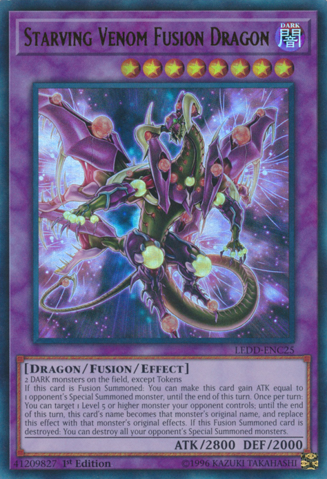 Starving Venom Fusion Dragon [LEDD-ENC25] Ultra Rare | Tables and Towers