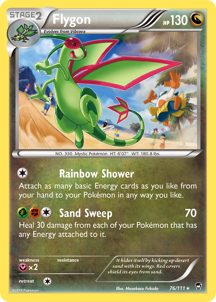 Flygon (76/111) [XY: Furious Fists] | Tables and Towers