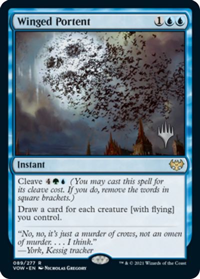 Winged Portent (Promo Pack) [Innistrad: Crimson Vow Promos] | Tables and Towers