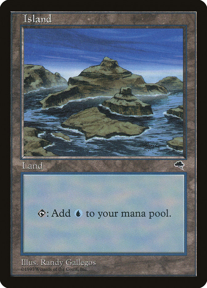 Island (Signature on Right / Blue Sky) [Tempest] | Tables and Towers