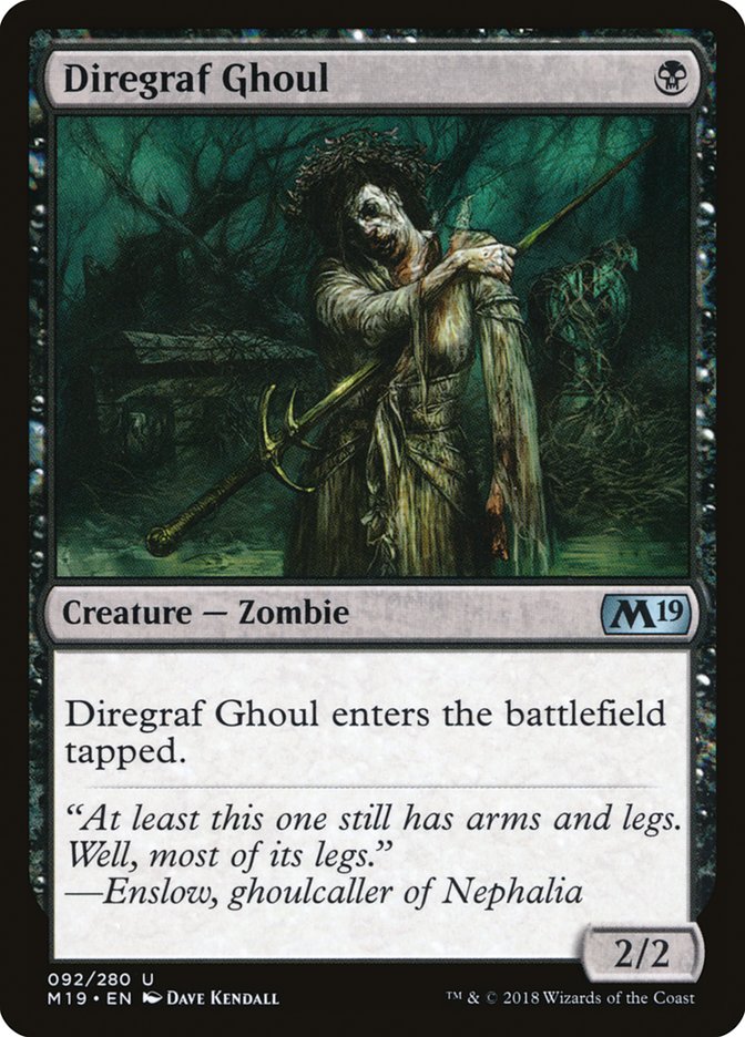 Diregraf Ghoul [Core Set 2019] | Tables and Towers