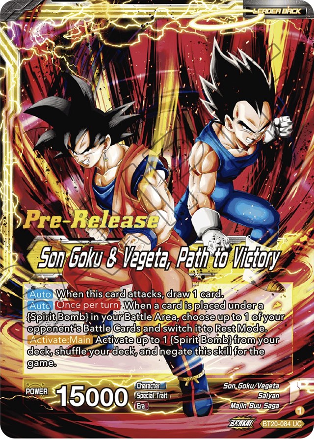 SS Vegito // Son Goku & Vegeta, Path to Victory (BT20-084) [Power Absorbed Prerelease Promos] | Tables and Towers