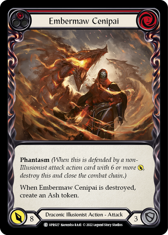 Embermaw Cenipai (Red) [UPR027] (Uprising)  Rainbow Foil | Tables and Towers