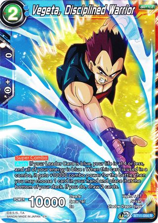 Vegeta, Disciplined Warrior (BT11-054) [Vermilion Bloodline 2nd Edition] | Tables and Towers