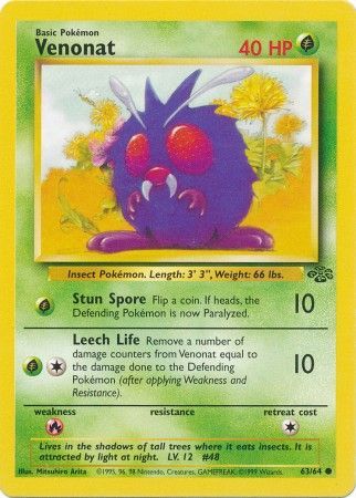 Venonat (63/64) [Jungle Unlimited] | Tables and Towers